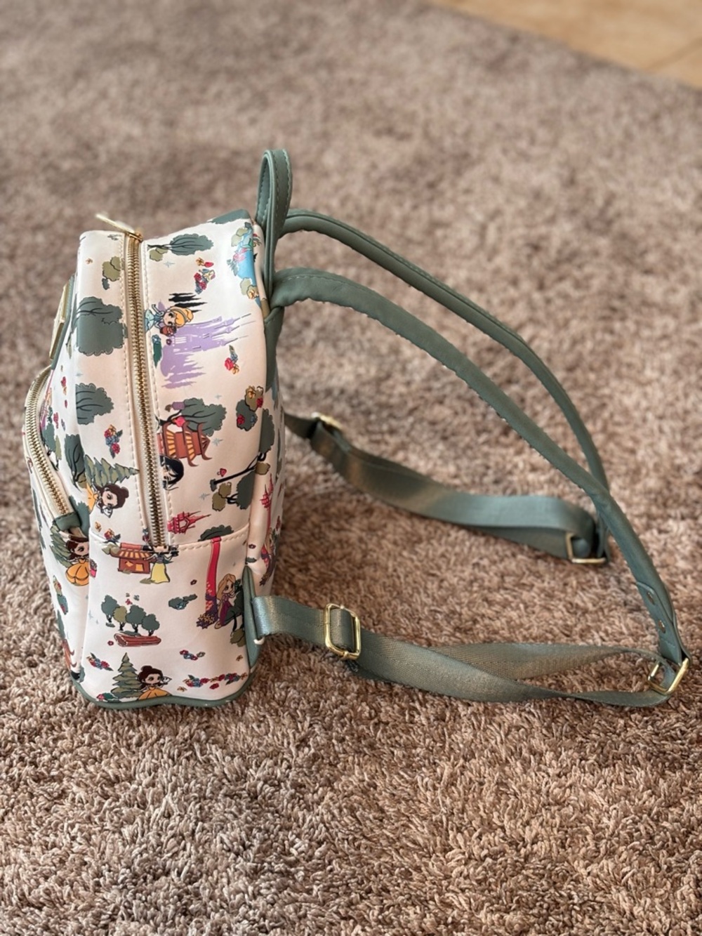 Disney x Loungefly Princess Mini Backpack – Fairytale Forest Print - Picture 4 of 12